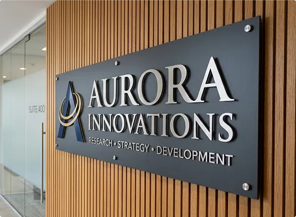 Custom acrylic office and suite signs