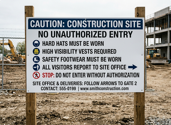 Project Identification Boards