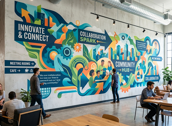 What Are Commercial Wall Graphics and Murals_